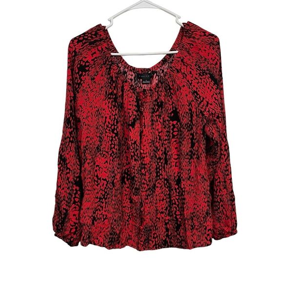 Sanctuary Patterned Button Long Sleeve Blouse - Picture 1 of 5